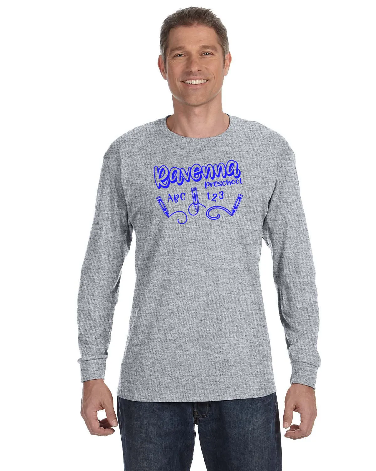 Ravenna PreSchool Crayon Long Sleeve T-Shirt