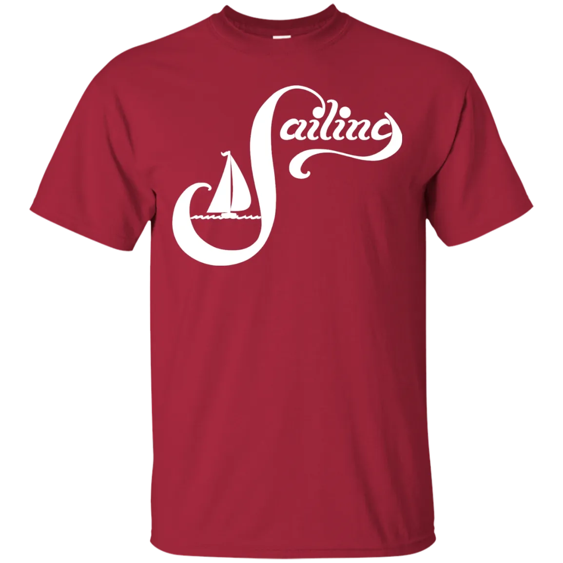 Sailing White on Custom Ultra Cotton T-Shirt