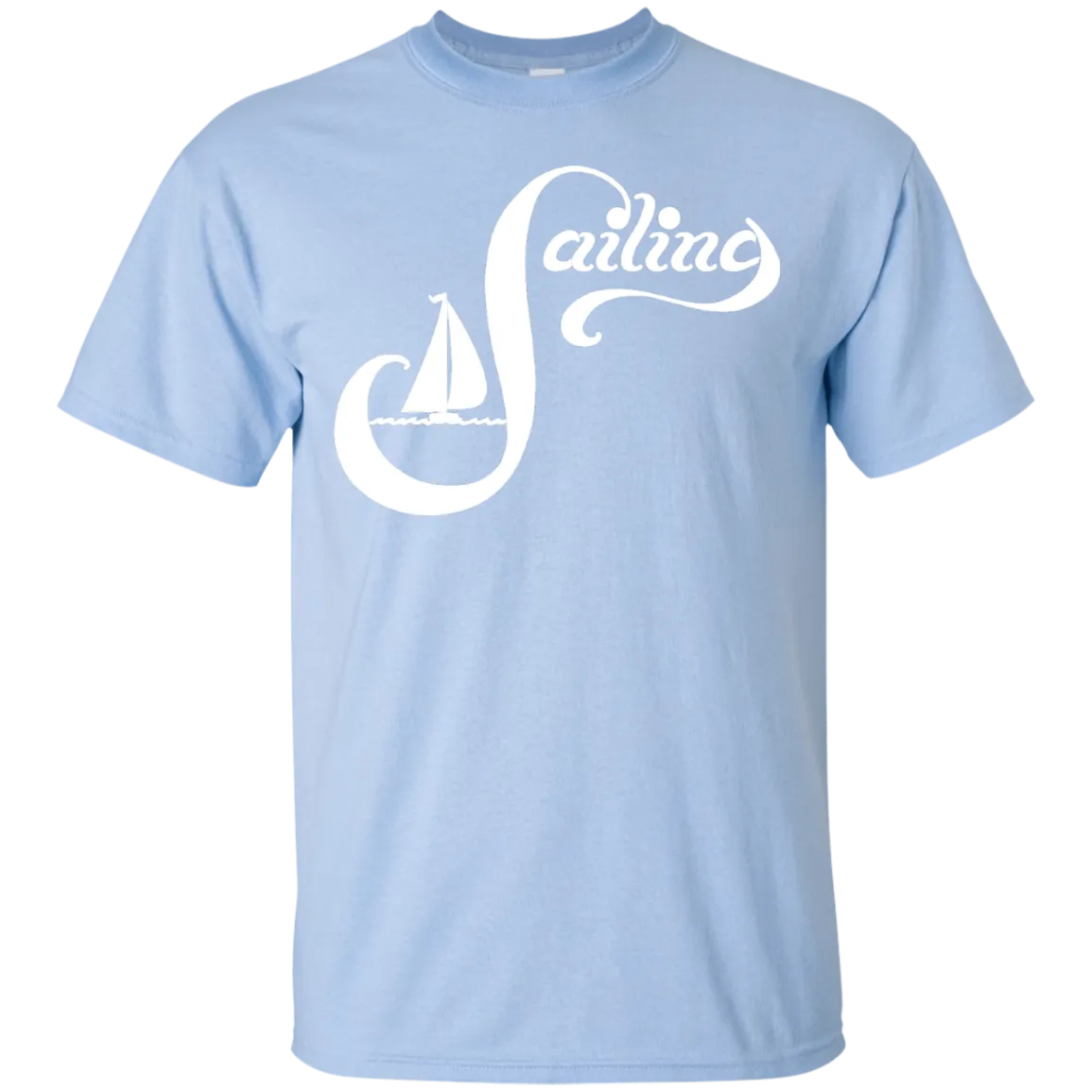 Sailing White on Custom Ultra Cotton T-Shirt