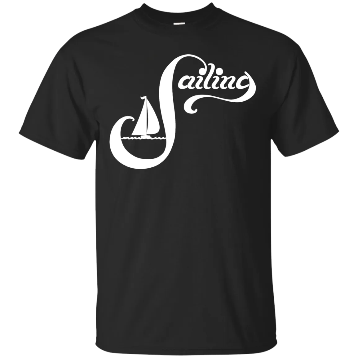 Sailing White on Custom Ultra Cotton T-Shirt