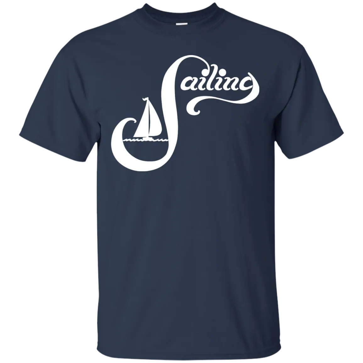 Sailing White on Custom Ultra Cotton T-Shirt