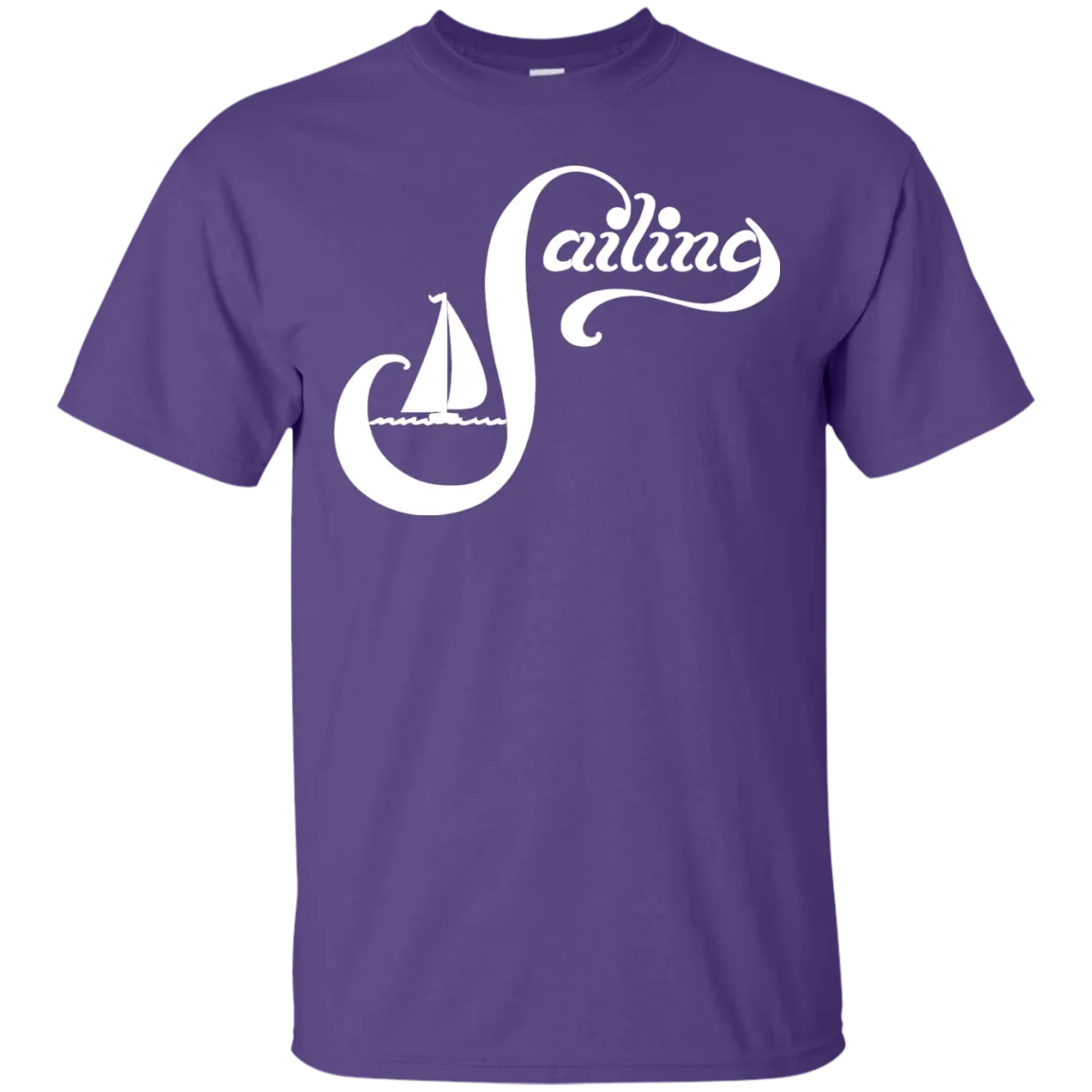 Sailing White on Custom Ultra Cotton T-Shirt