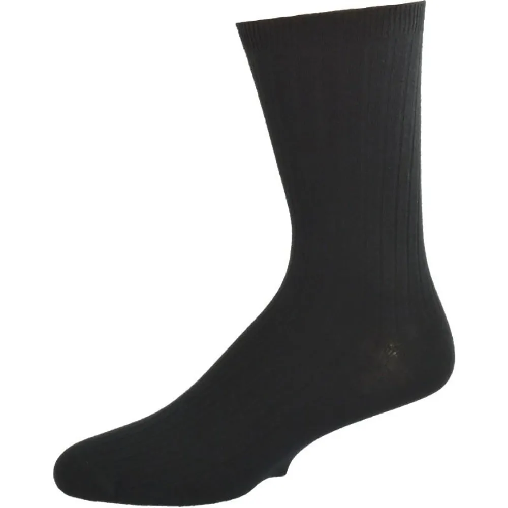 Teen's Crew Socks - Classic Dress Uniform Ribbed 3-Pair Packs