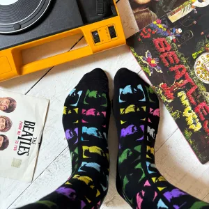 The Beatles Neon Faces Socks