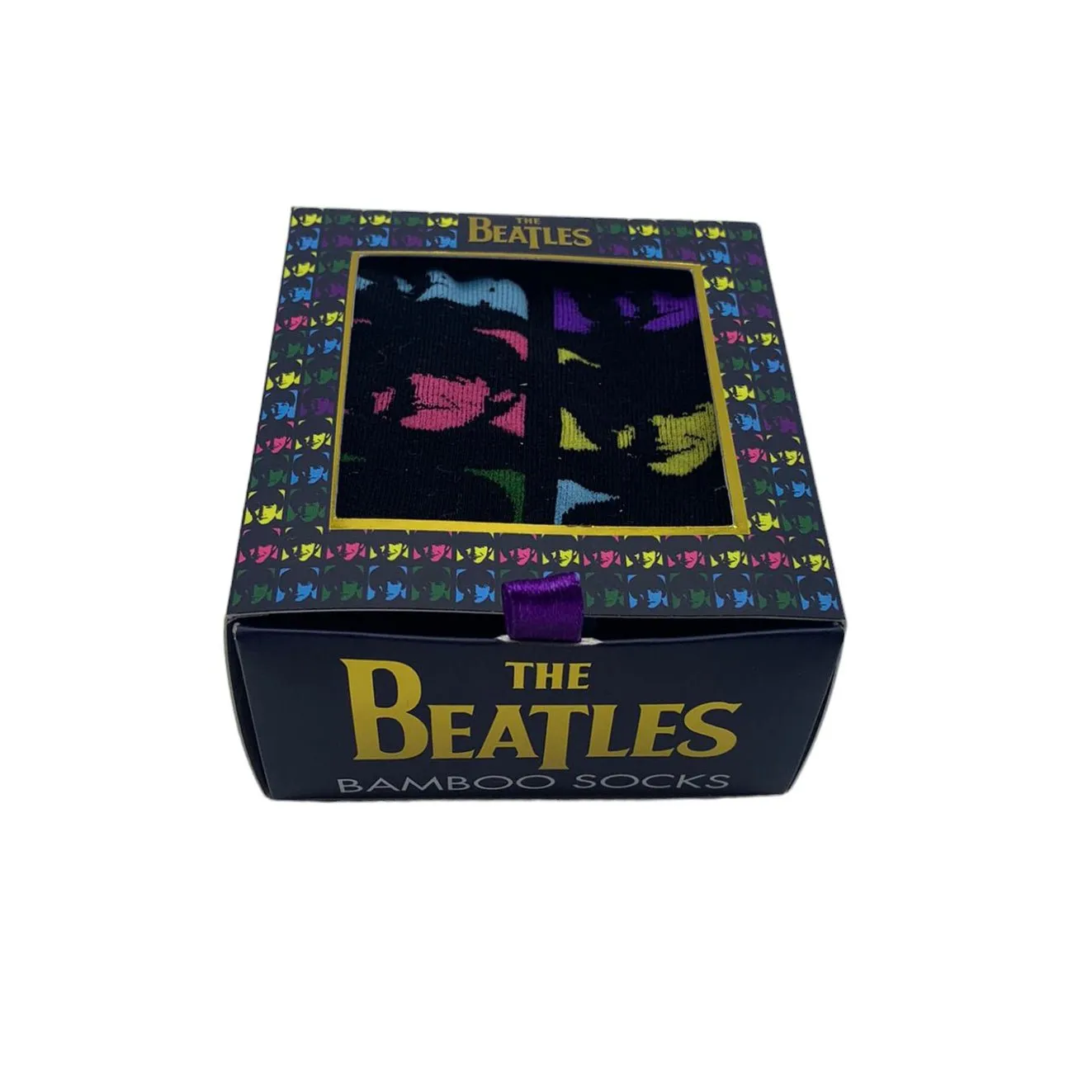 The Beatles Neon Faces Socks