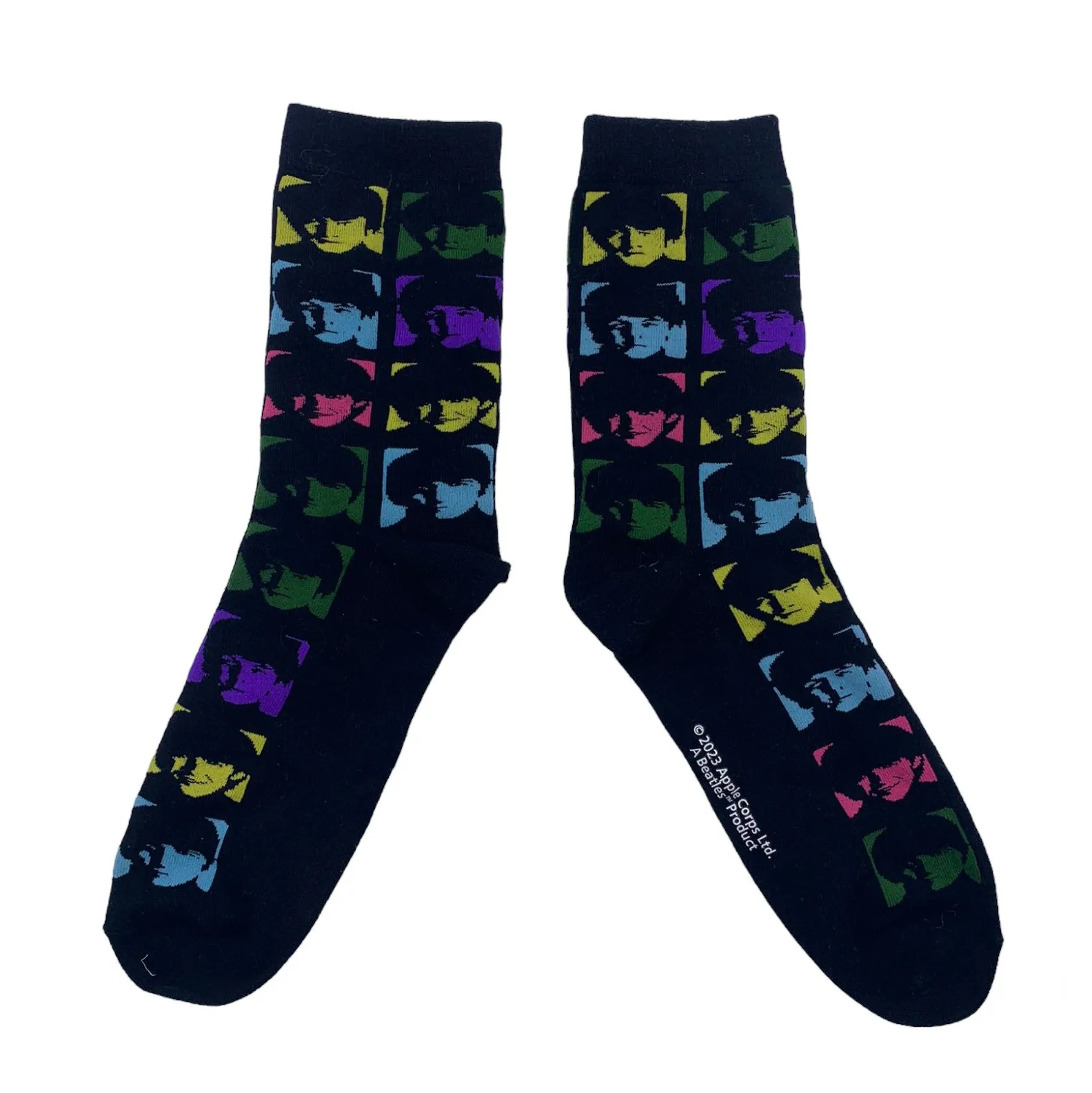 The Beatles Neon Faces Socks