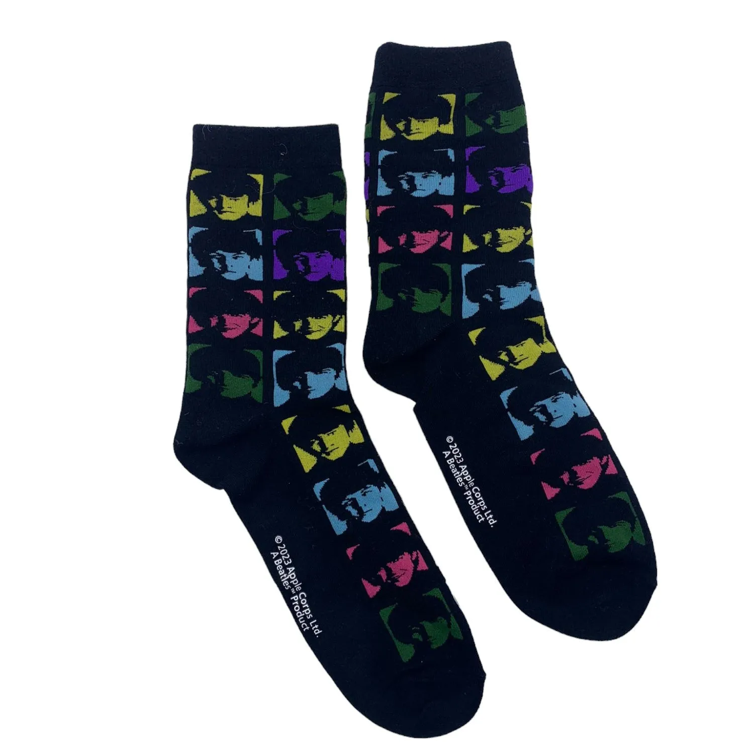 The Beatles Neon Faces Socks