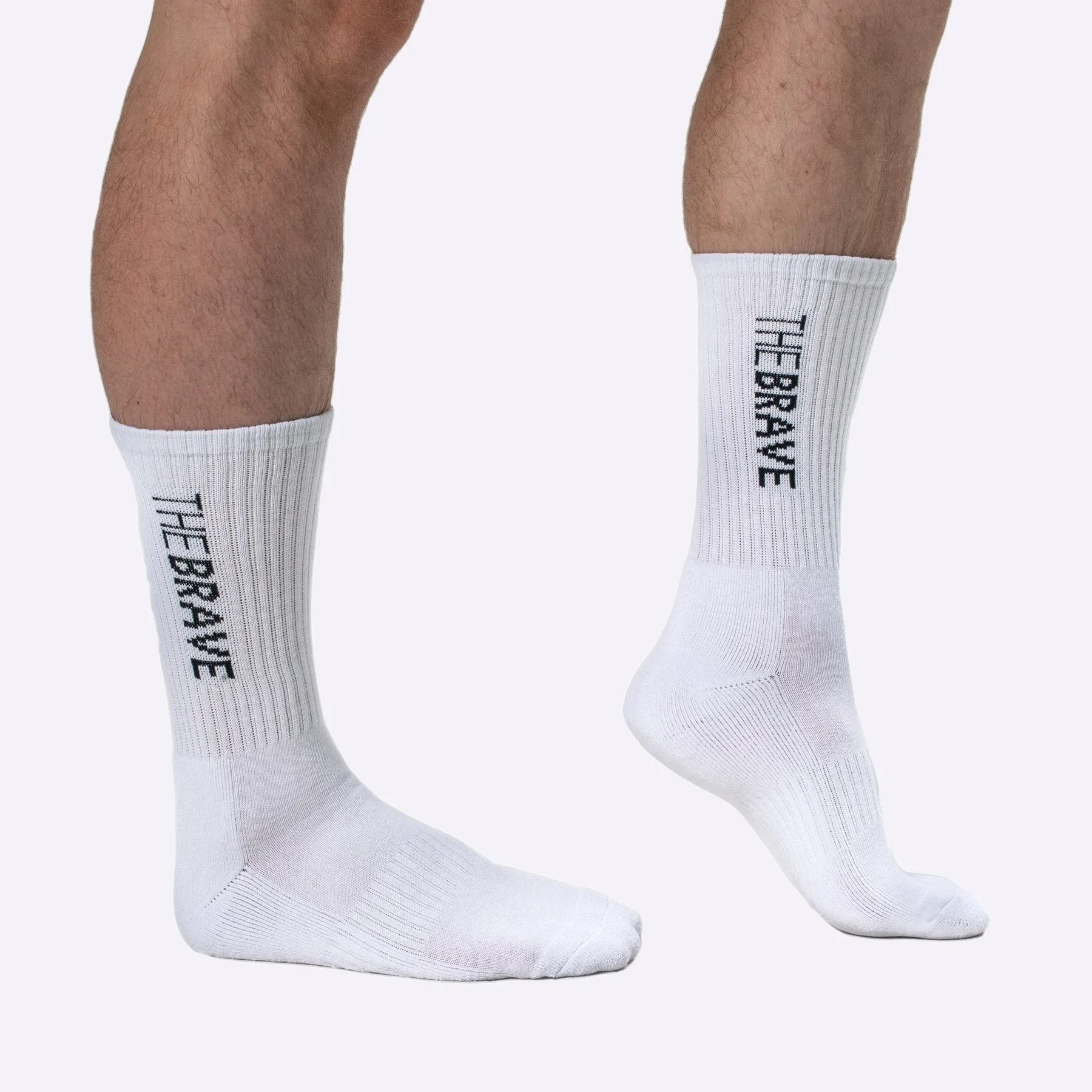 THE BRAVE - SLIDE SOCKS - 3PK - GREY/WHITE/BLACK