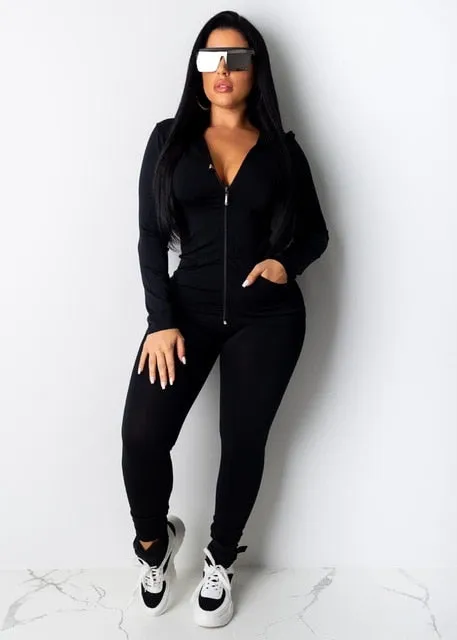 Two Piece Set Tracksuit Women Festival Clothing Fall Winter Top & Pant Sweat Suits