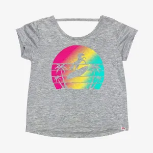 Unicorn Surf Denise Tee | Light Grey Heather