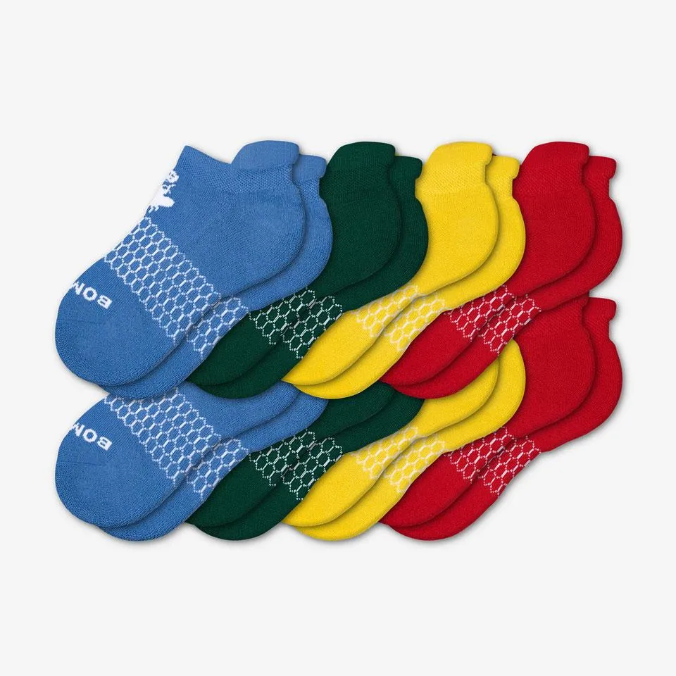 Youth Solids Ankle Sock 8-Pack