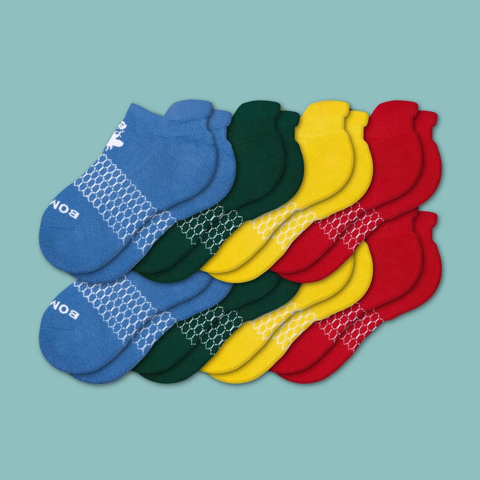 Youth Solids Ankle Sock 8-Pack