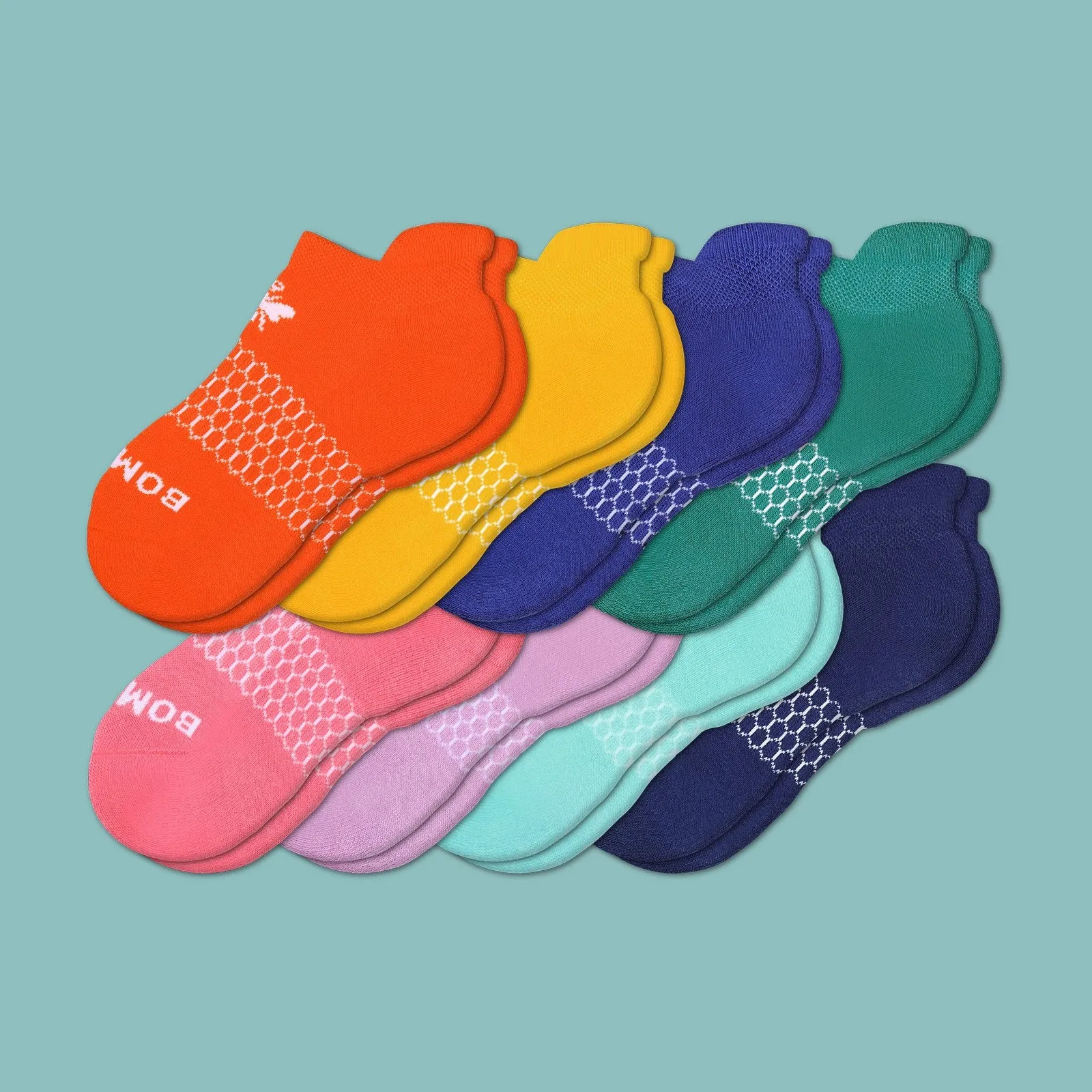 Youth Solids Ankle Sock 8-Pack