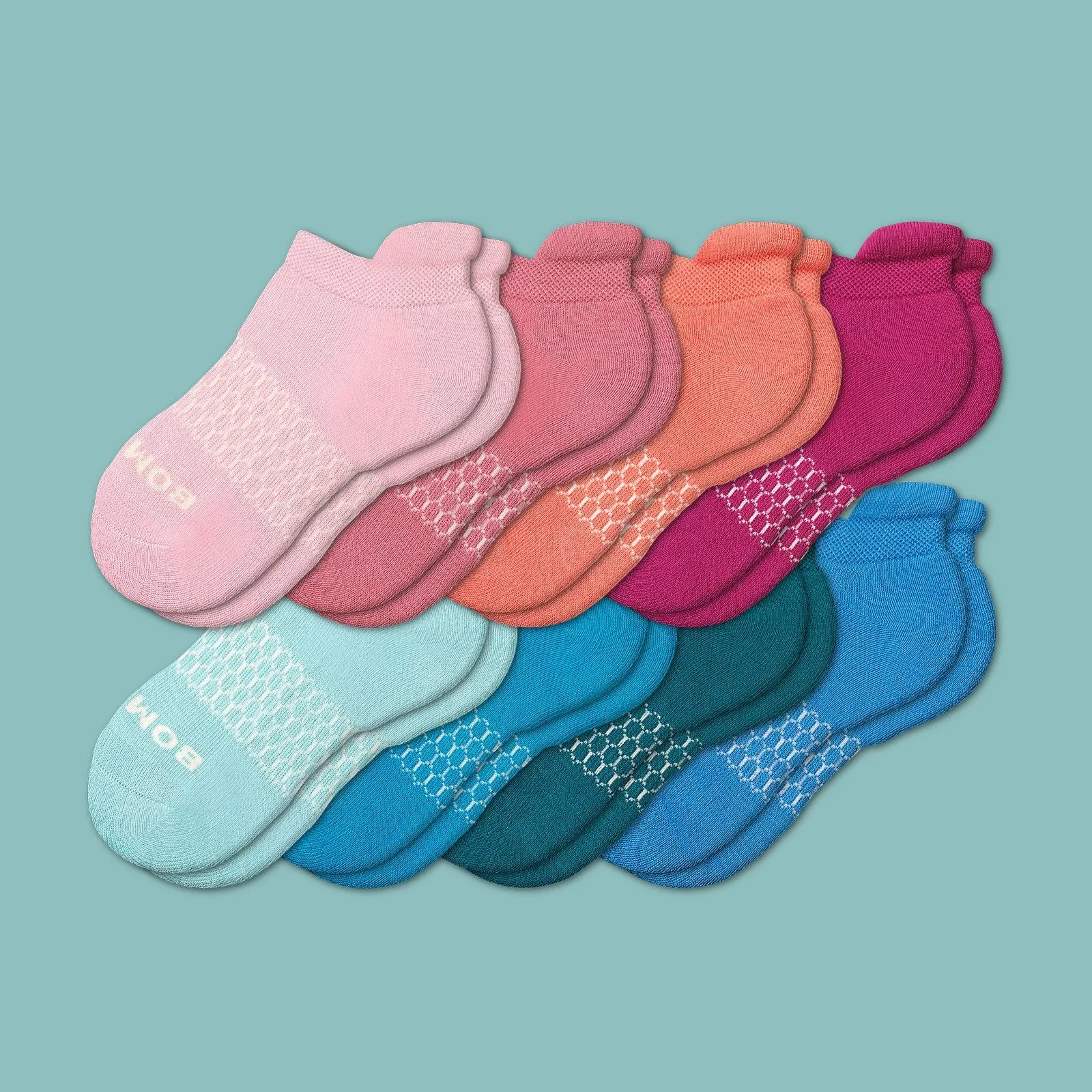 Youth Solids Ankle Sock 8-Pack